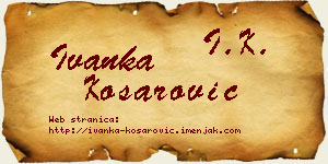 Ivanka Košarović vizit kartica